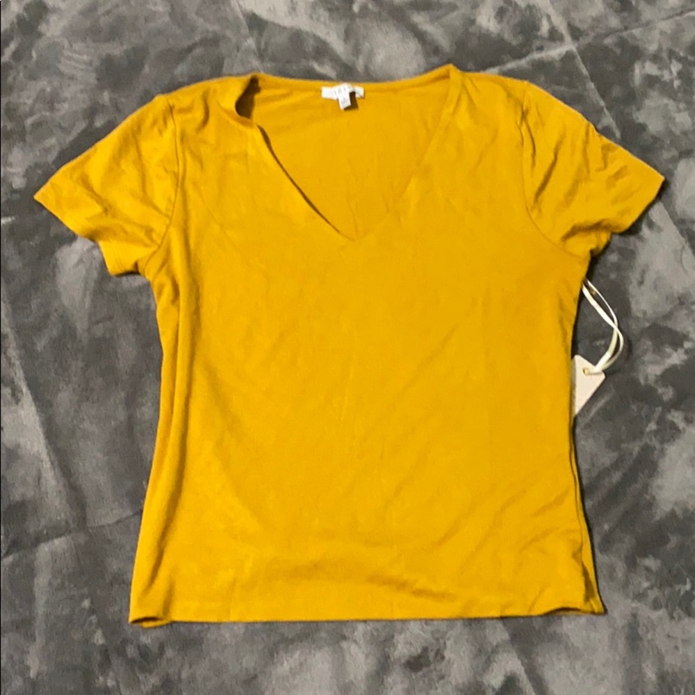 Mustard yellow crop top